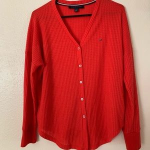 Tommy Hilfiger | Waffle Knit tie front cardigan